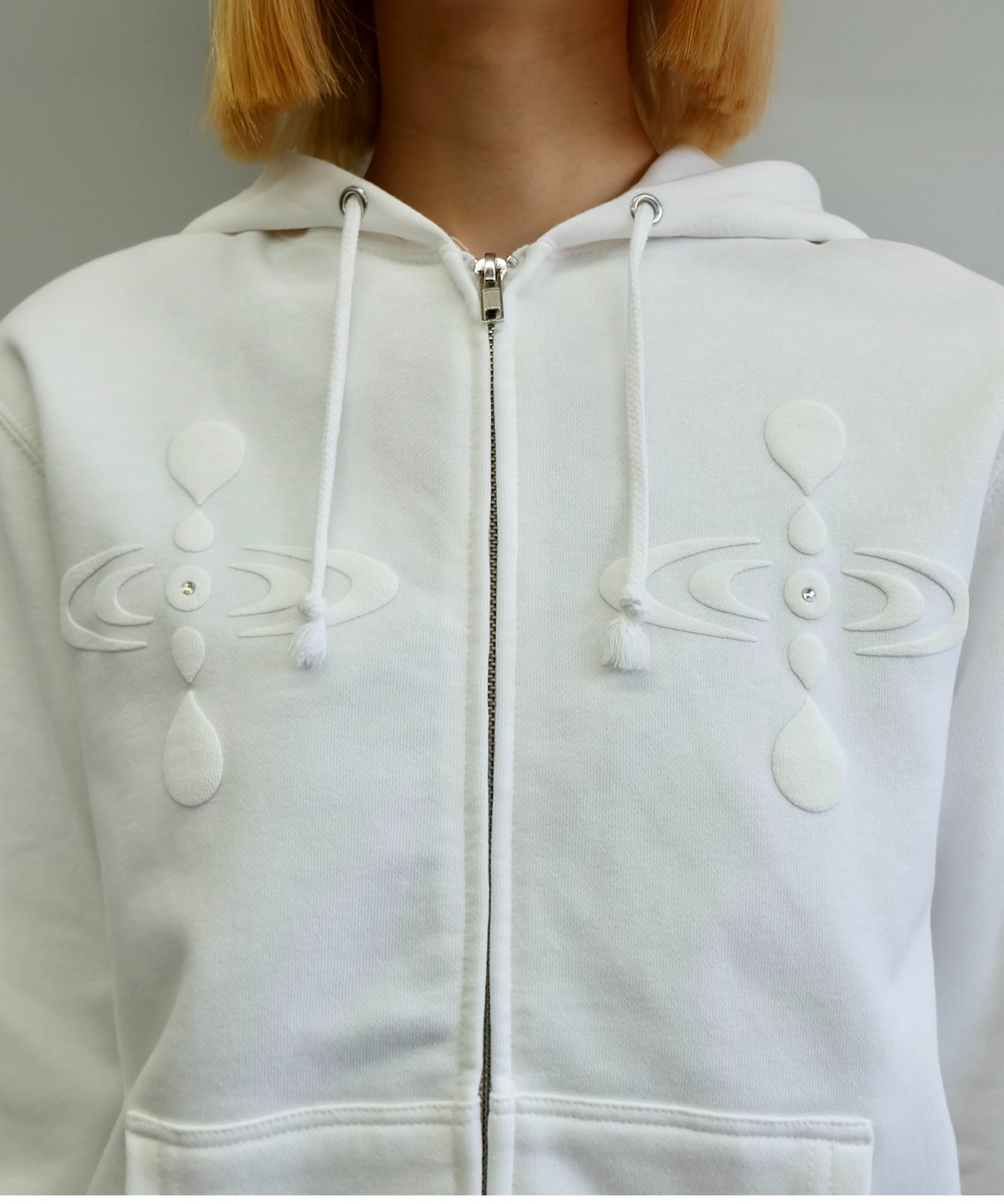 Labyrins Botanical Hoodie White | Shury