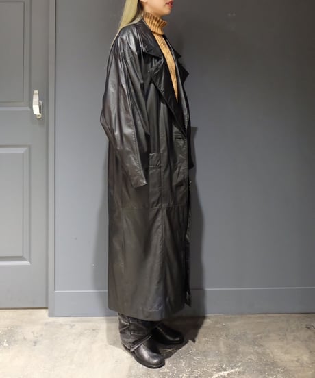 Vintage   Leather Long Coat