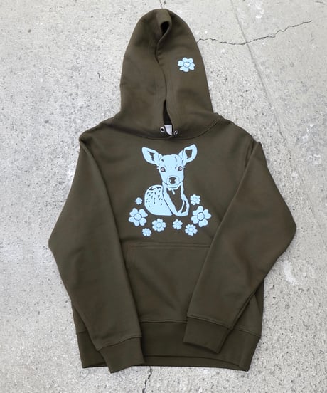 Labyrins   Bambi Hoodie Olive