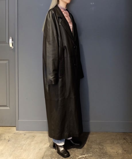 Vintage   Leather Long Coat