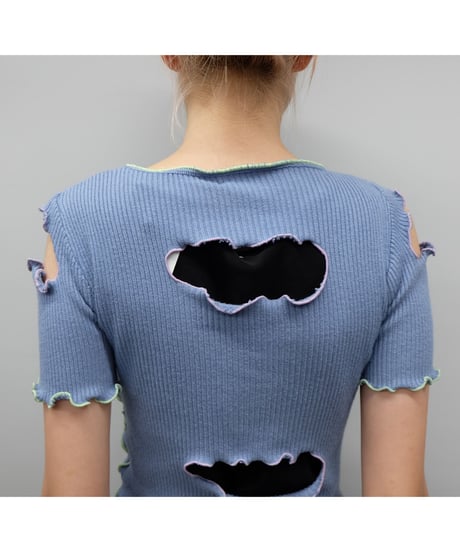Remake Frill line Short Tops