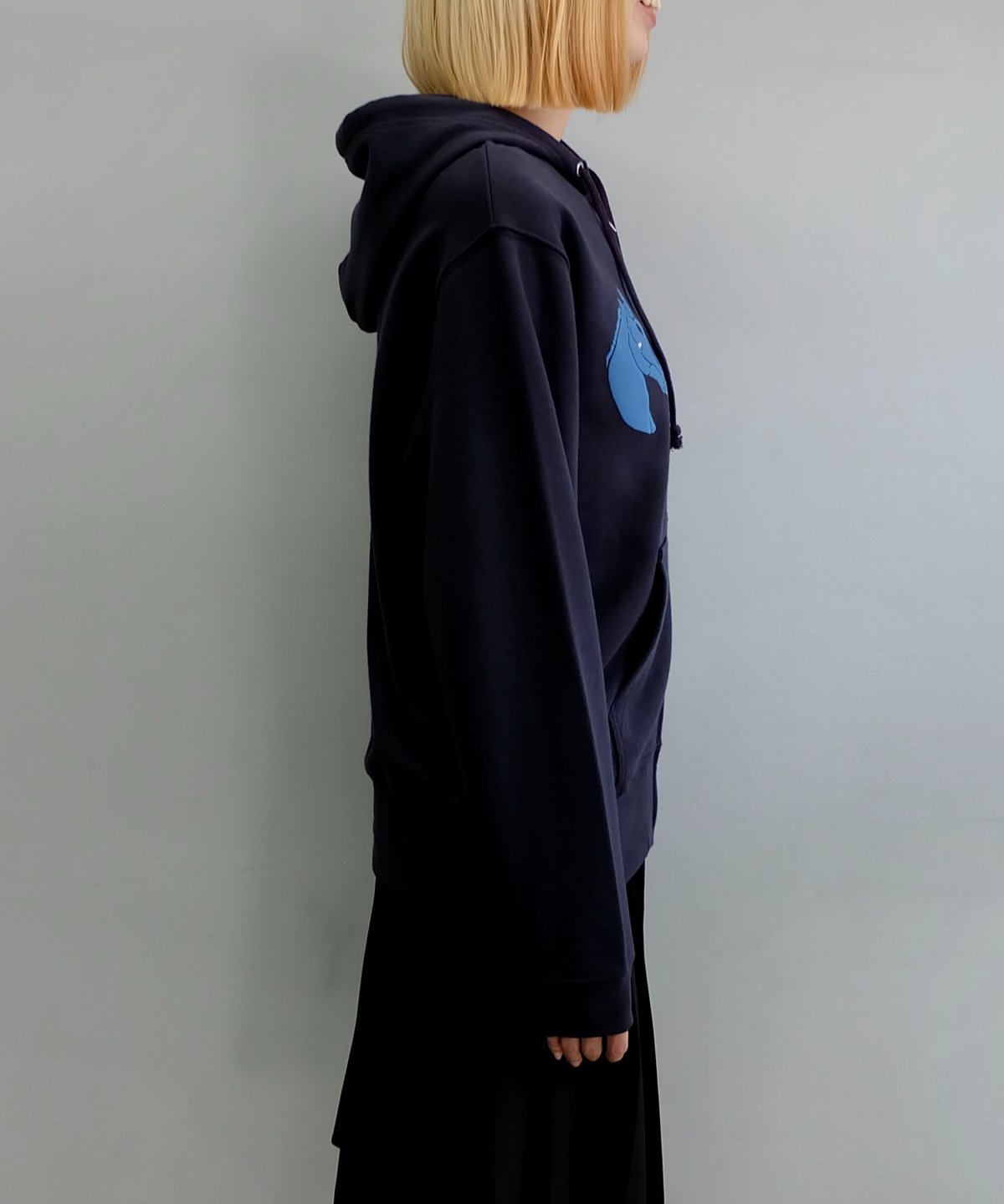 Labyrins Dont Cry Horse Zip Hoodie Navy | Shury