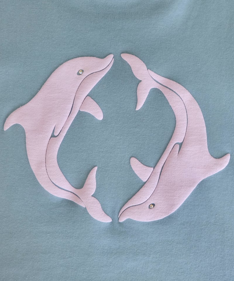 Labyrins Two Dolphins Tshirt Light blue | Shury Labyrins Two Dolphins Tshirt Light blue | Shury