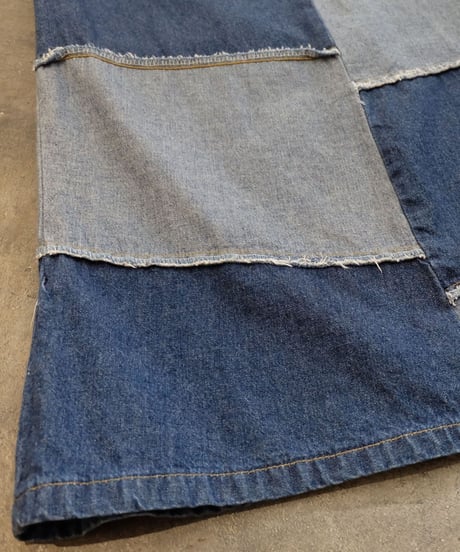 Vintage   Denim Patchwork Skirt