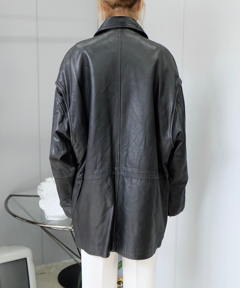 Vintage Leather Fireman Jacket | Shury Vintage Leather Fireman Jacket | Shury