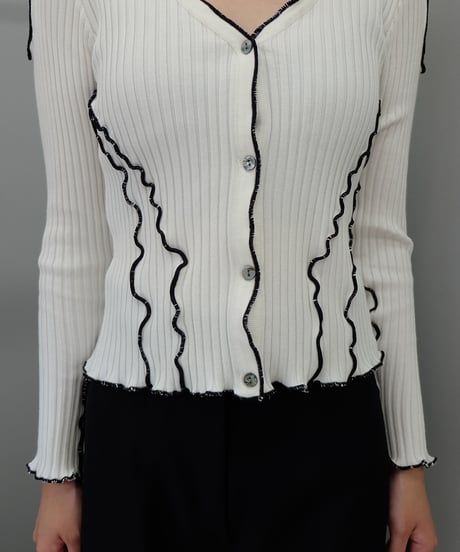 Frill Line  Cardigan