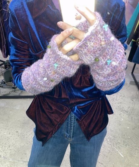 Labyrins Mohair Knit Glove