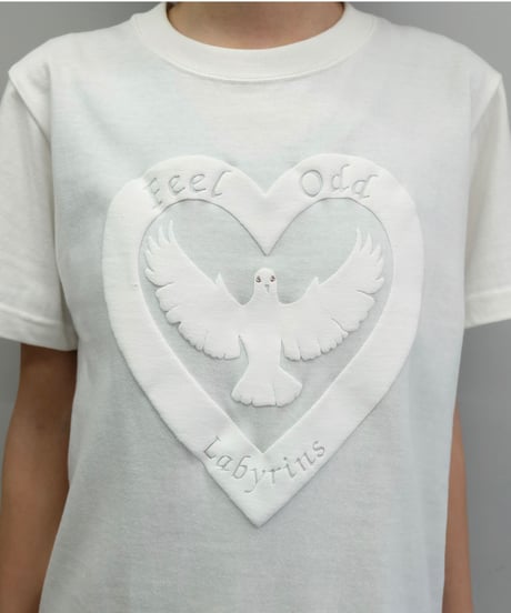 Labyrins   Hart Tshirt  White