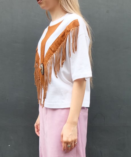 Vintage    Fringe　T-shirt