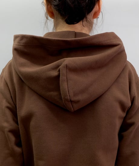 Labyrins Two Dolphins Zip Hoodie　Brown
