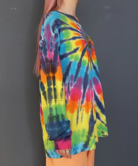 Vintage   Tie-dye Long T-shirt