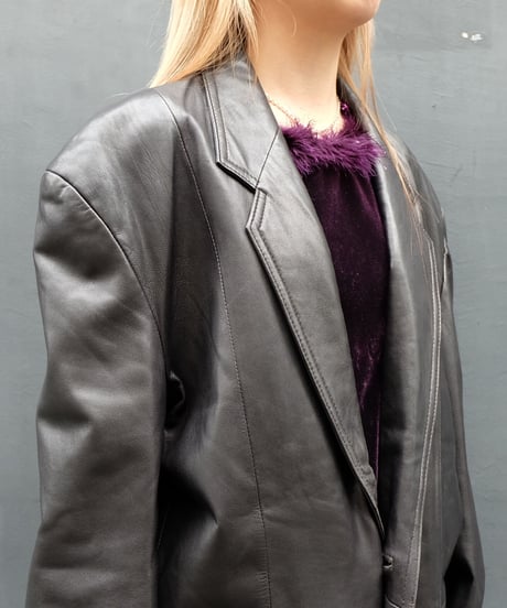 Vintage   Leather Tailored Jacket
