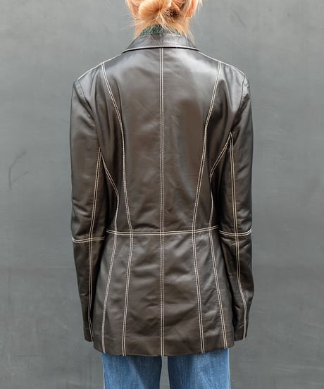 Vintage   Leather Tailored Jacket