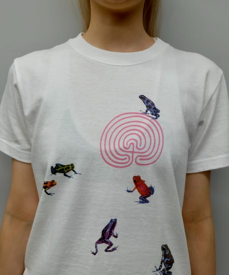 Labyrins   Groovy Frog Tshirt Pink