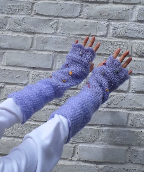 Labyrins Mohair Knit Glove 3