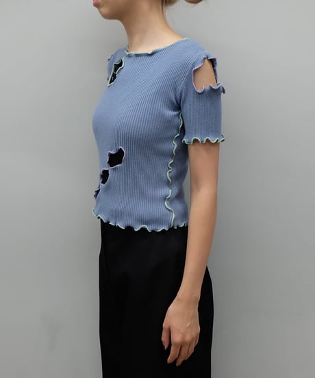 Remake Frill line Short Tops