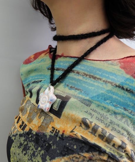 Labyrins x Sugascoop   Ceramic necklace 10