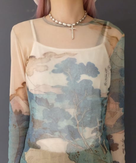Vintage   See-through Tops