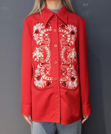 Vintage   Embroidery Shirt