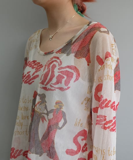 Vintage   See-through Tops