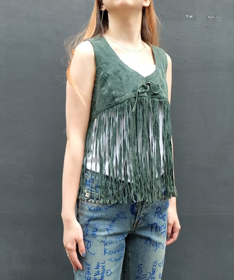 Vintage   Fringe Vest