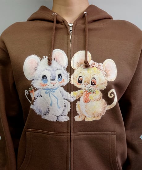 Labyrins x Sugascoop Squeak2 Hoodie Brown