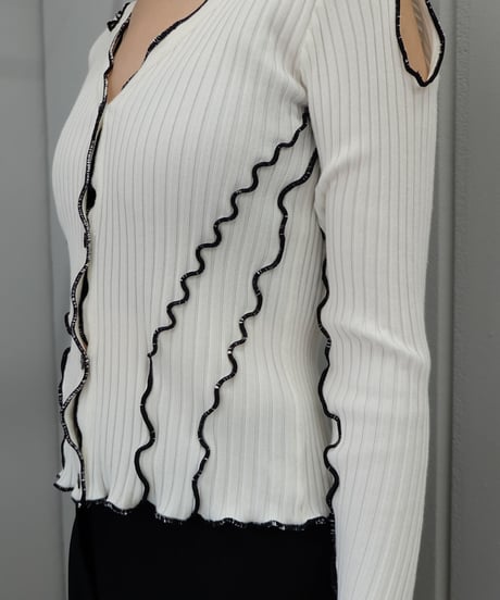 Frill Line  Cardigan