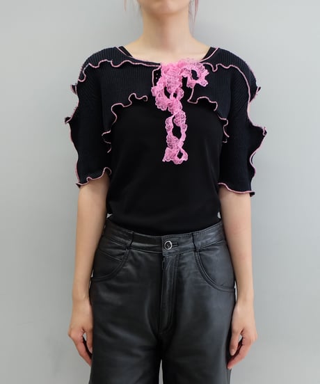 Remake   Frill line Short Tops