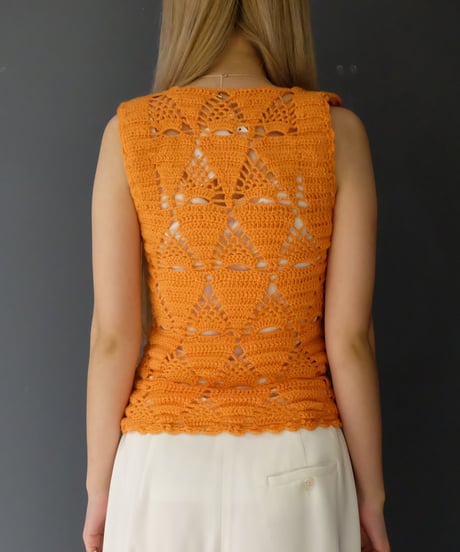 Vintage Design Knit Vest
