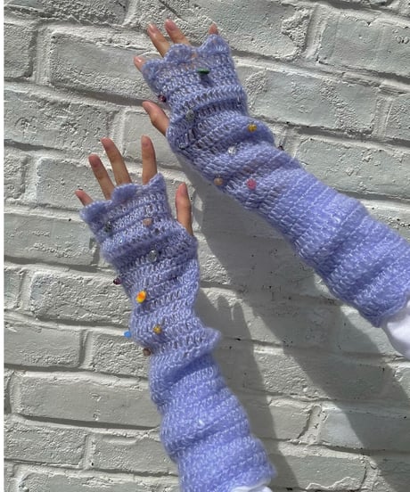 Labyrins Mohair Knit Glove 2