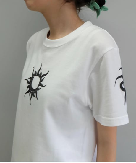 Labyrins Tribal Tattoo Tshirt White/Black