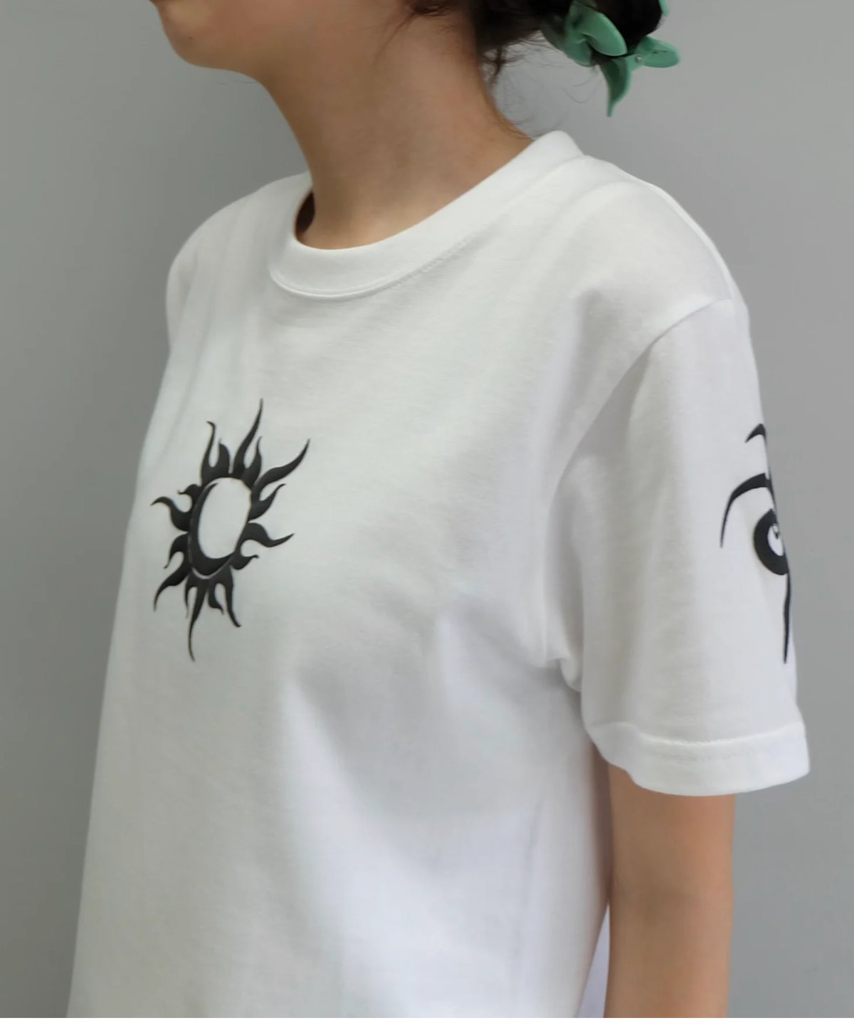 Labyrins Tribal Tattoo Tshirt White/Black | Shury