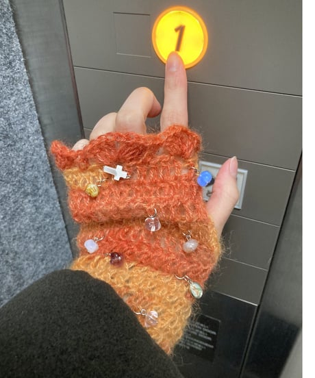 Labyrins Mohair Knit Glove