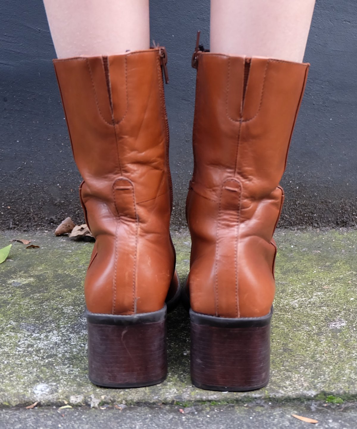 archive vintage leather boots 38 y2k ブーツ Vintage Leather Boots | Shury