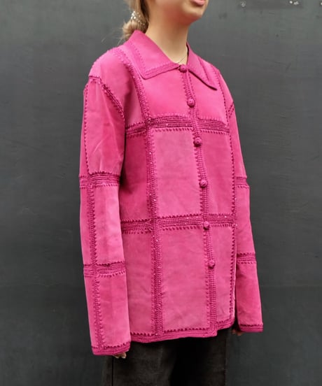 Vintage   Suède  Design Jacket