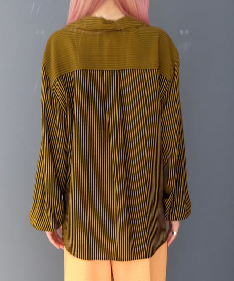 Vintage  Silk  Stripe Shirts