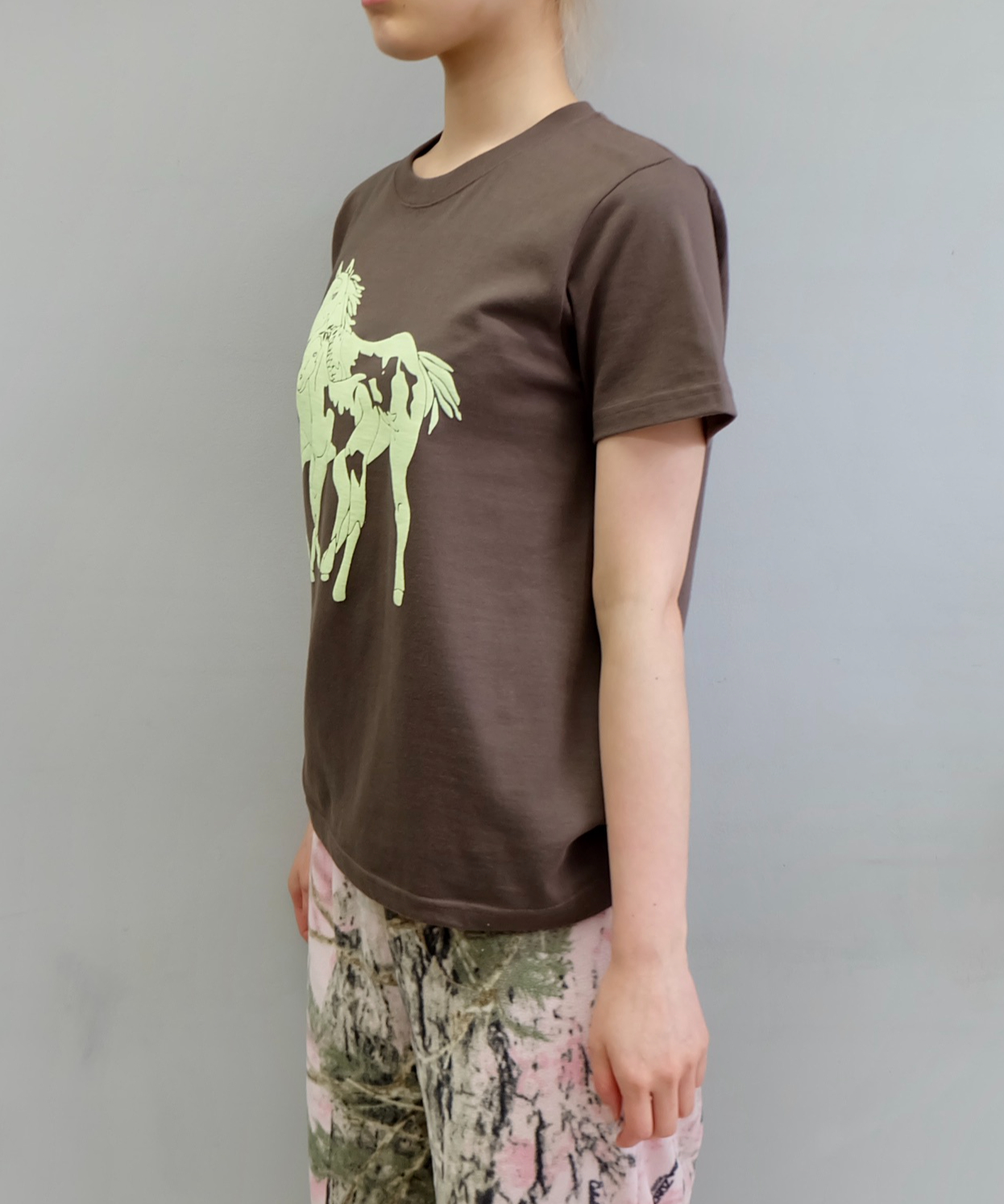 Labyrins Dont Cry Horse Tshirt Brown | Shury