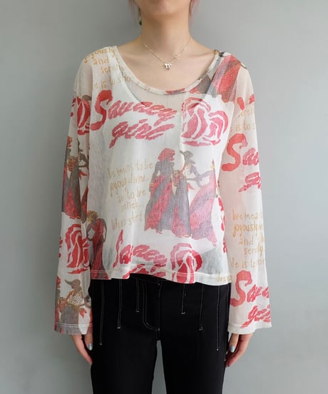 Vintage   See-through Tops