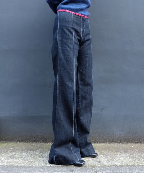 Vintage   Denim Wide Pants