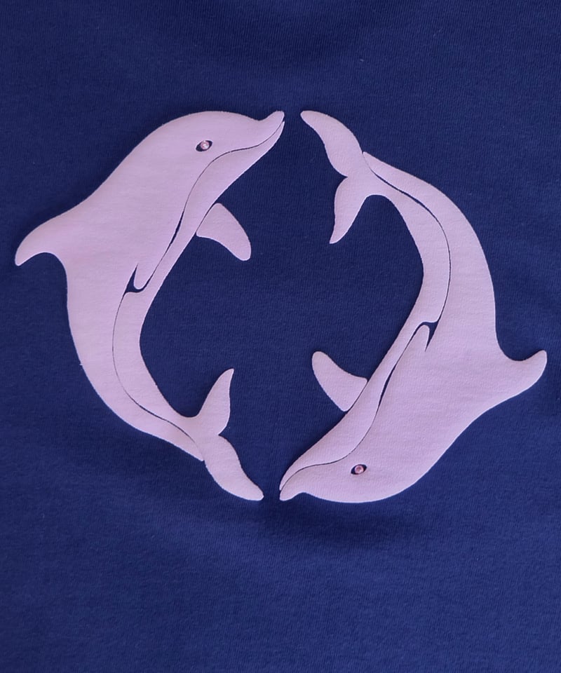 Labyrins Two Dolphins Tshirt Navy | Shury Labyrins Two Dolphins Tshirt Navy | Shury