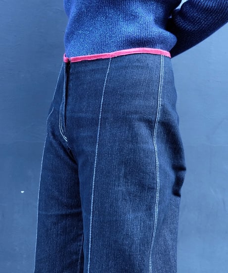 Vintage   Denim Wide Pants