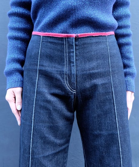 Vintage   Denim Wide Pants