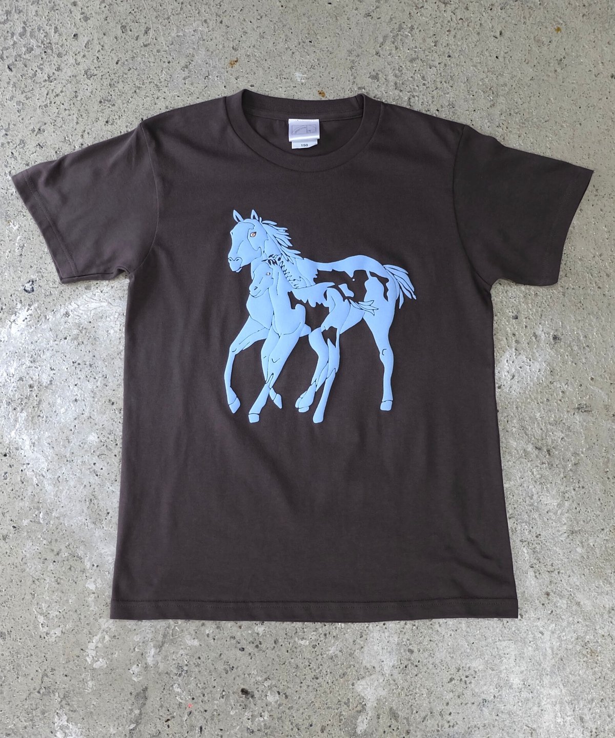 Labyrins Dont Cry Horse Tshirt Charcoal