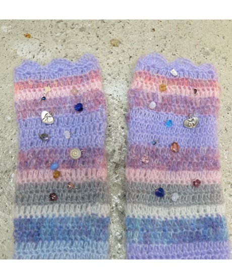 Labyrins Mohair Knit Glove 7