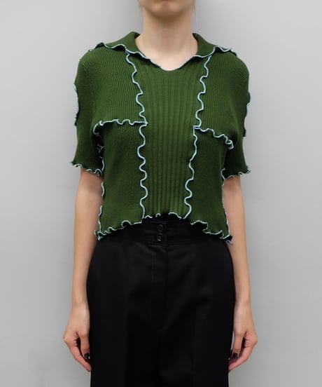 Remake Frill line Short Tops