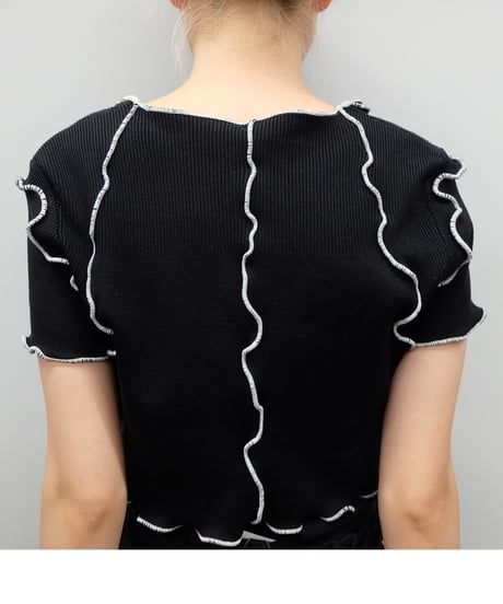 Remake Frill line Short Tops