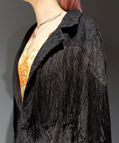 Vintage   Lace Fringe Shirt
