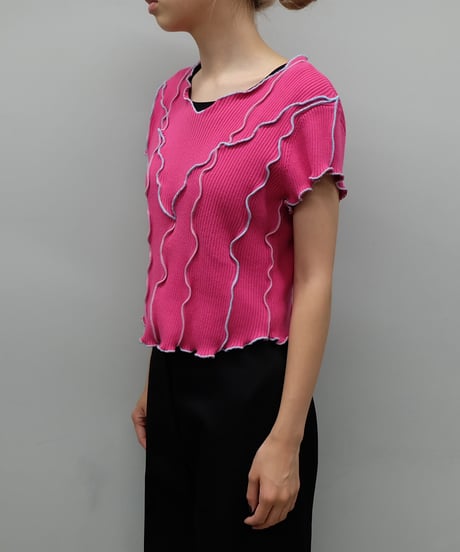 Remake Frill line Short Tops