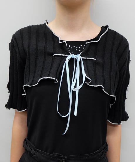 Remake Frill line Short Tops