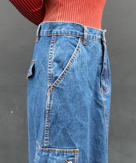 Vintage   Denim Lnog Skirt
